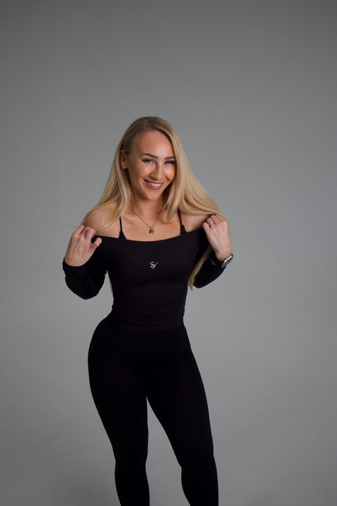 The HALO Bardot Crop Long Sleeve QuickDry Top